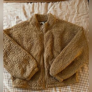 Express Tan Sherpa Jacket